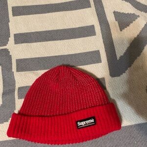 Supreme Vibrant Red Knit Hat